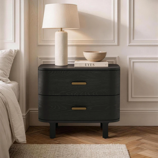 Alt view image 2 of 7 - Nightstand In Black