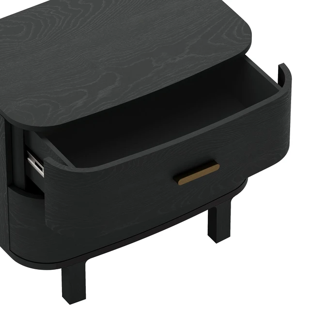 Alt view image 5 of 7 - Nightstand In Black