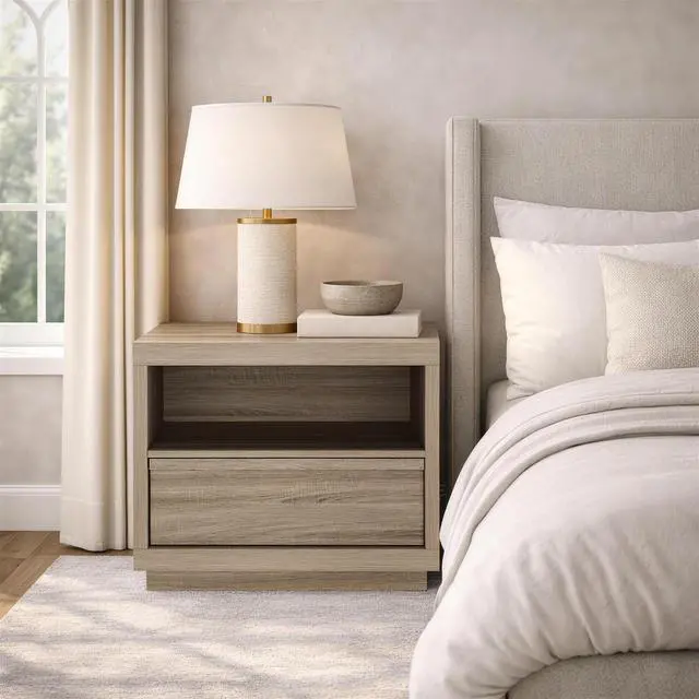 Alt view image 7 of 7 - Nightstand In Natural Oak