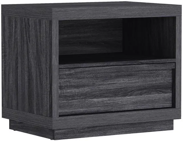 Alt view image 6 of 7 - Nightstand In Charcoal Gray