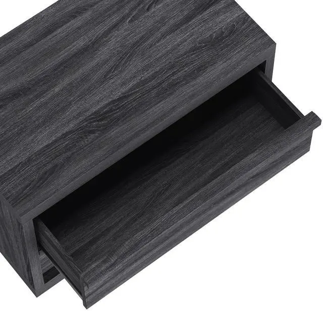 Alt view image 3 of 7 - Nightstand In Charcoal Gray