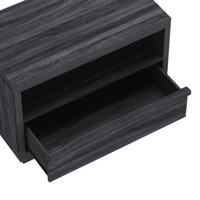 Alt view image 7 of 7 - Nightstand In Charcoal Gray