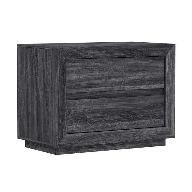 Alt view image 3 of 7 - Nightstand In Charcoal Gray