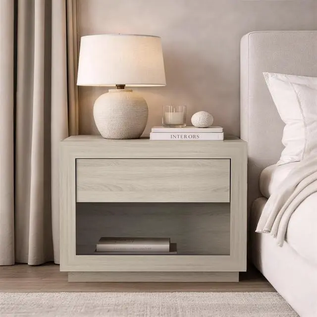Alt view image 6 of 7 - Nightstand In Whitewashed Oak
