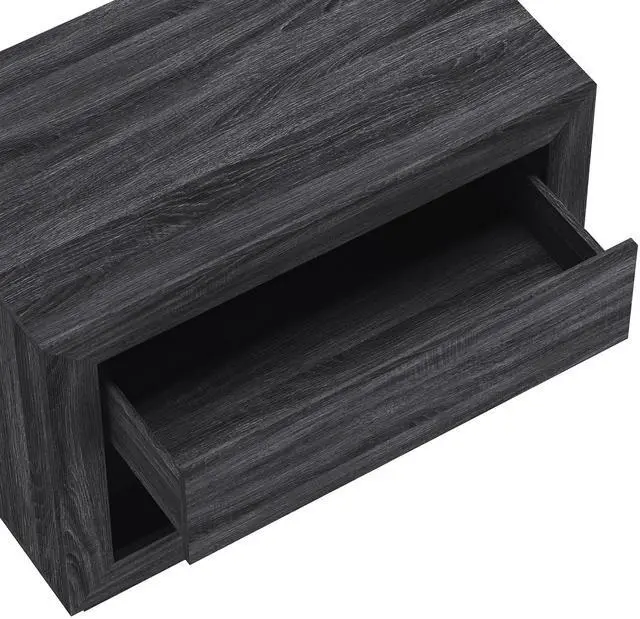 Alt view image 4 of 7 - Nightstand In Charcoal Gray