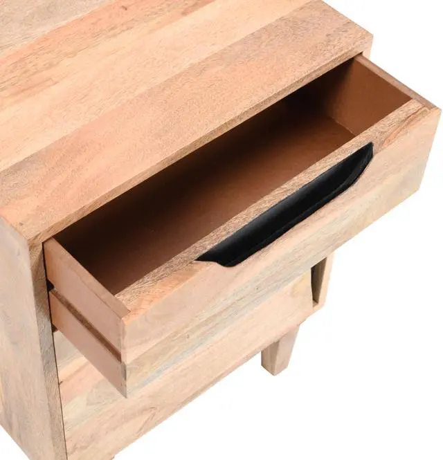 Alt view image 5 of 6 - Natural Wood Nightstand