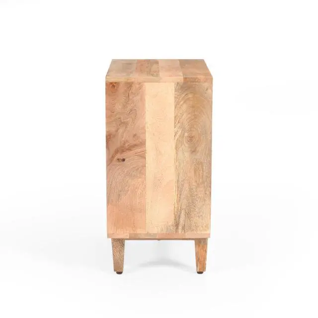 Alt view image 6 of 6 - Natural Wood Nightstand