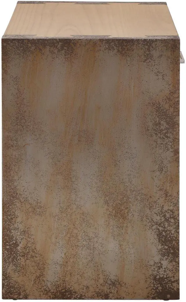 Alt view image 7 of 7 - Wood Nightstand, Bedside Table Natural &Gray Color