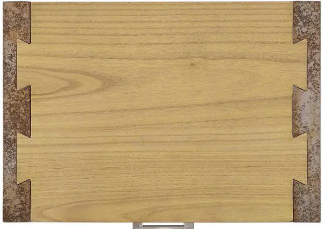 Alt view image 5 of 7 - Wood Nightstand, Bedside Table Natural &Gray Color