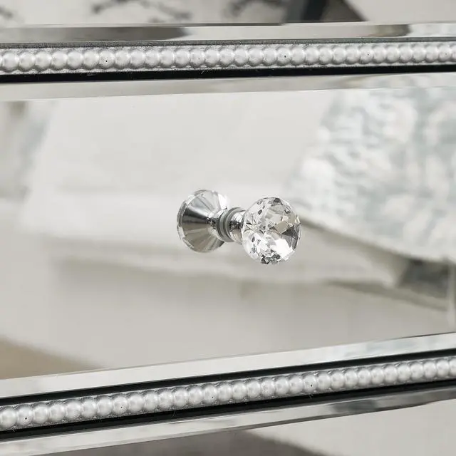 Alt view image 4 of 7 - Three Drawer Cabinet With Bead Mirror Finish