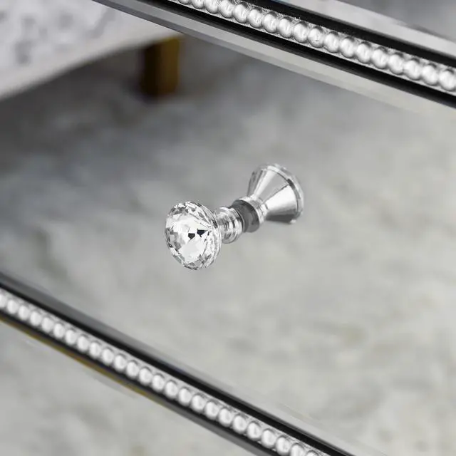 Alt view image 6 of 7 - Three Drawer Cabinet With Bead Mirror Finish