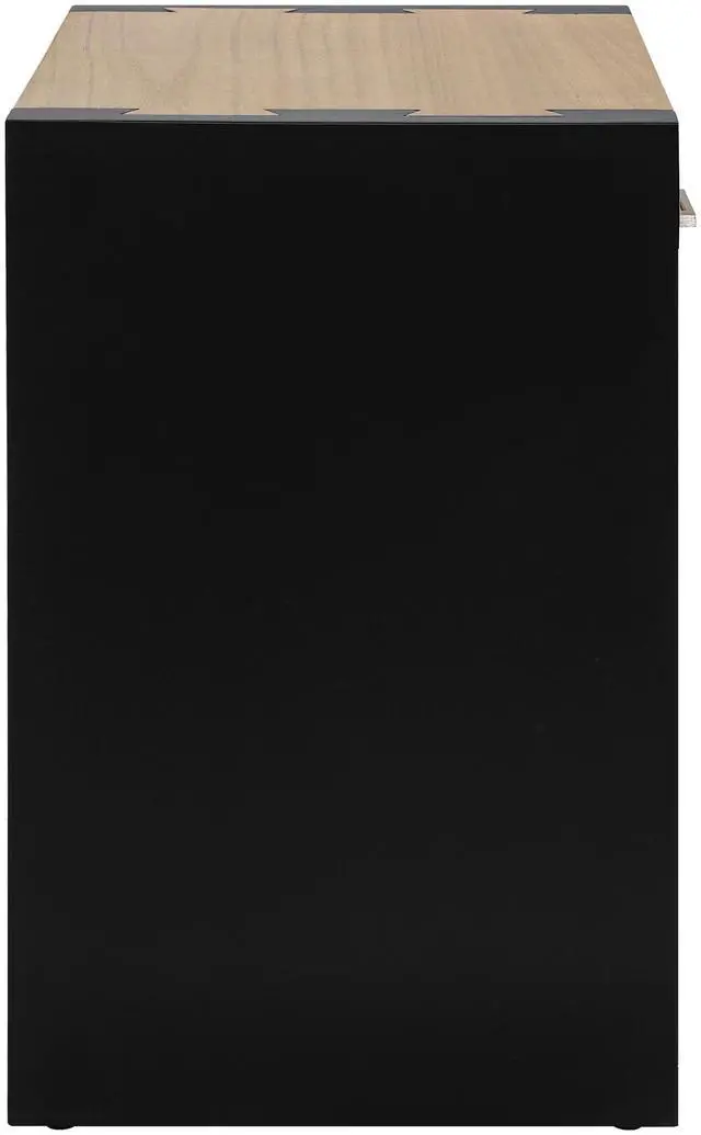 Alt view image 7 of 7 - Wood Nightstand, Bedside Table Natural &Black Color