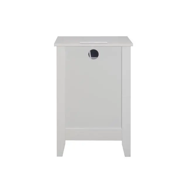 Alt view image 4 of 7 - White 3 Drawer Nightstand With Charging Station And Usb Ports & Power Outlets,Wooden Bed Side Table/End Table Modern Night Stands For Bedrooms
