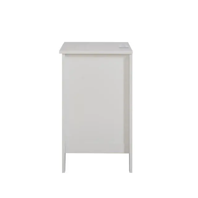 Alt view image 5 of 7 - White 3 Drawer Nightstand With Charging Station And Usb Ports & Power Outlets,Wooden Bed Side Table/End Table Modern Night Stands For Bedrooms