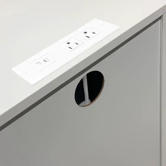 Alt view image 6 of 7 - White 3 Drawer Nightstand With Charging Station And Usb Ports & Power Outlets,Wooden Bed Side Table/End Table Modern Night Stands For Bedrooms