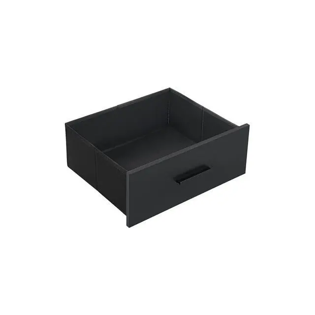 Alt view image 7 of 7 - Nightstand Led Bedside Table Cabinet Lights Modern End Side With 2 Fabric Drawers For Bedroom (Black)
