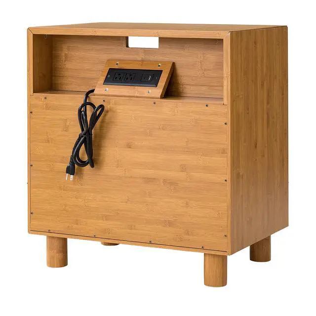 Alt view image 7 of 7 - Two Drawers Nightstand