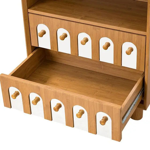 Alt view image 4 of 7 - Two Drawers Nightstand