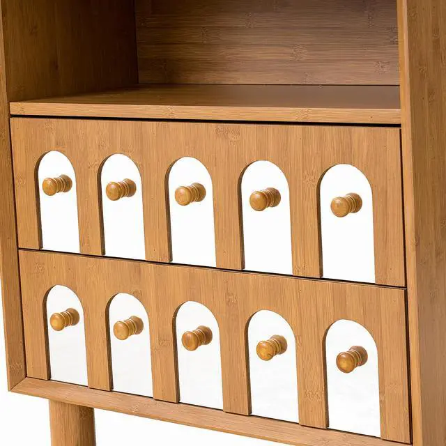 Alt view image 6 of 7 - Two Drawers Nightstand