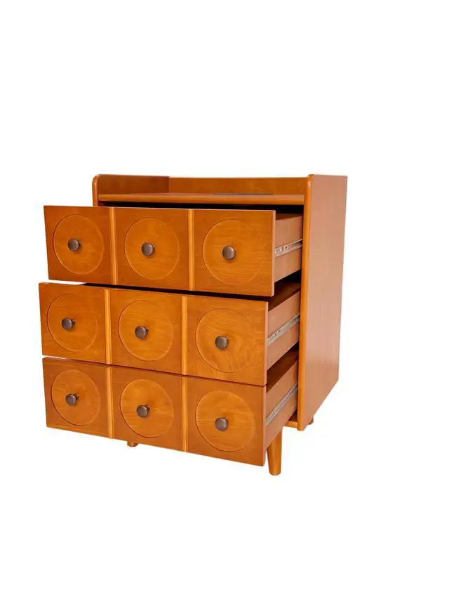 Alt view image 5 of 7 - 3-Drawer End Table With Top Charging Station, 21.65'' Length With Outlets And Usb Ports,Solid Wood Legs, Large Mid Natural Wood Color End Table For Bedroom, Living Room