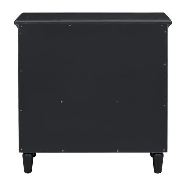 Alt view image 7 of 7 - U_Style 28''Painted Nightstand With 3 Drawers And Smooth Gliding Rails ,Simple Bedside Cabinet With Metal Handle, Minimalist Sofa Side Table With Rubber Legs For Bedroom Sofa Couch Office