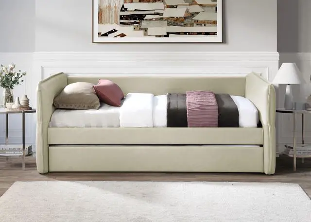 Main image of Daybed With A Trundle In Tan