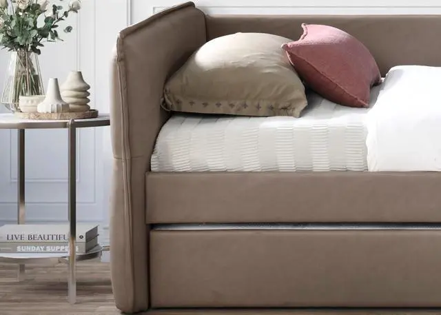 Alt view image 2 of 5 - Daybed With A Trundle In Mocha