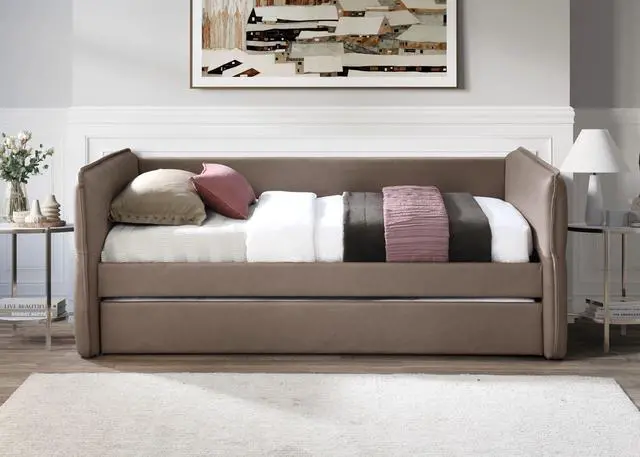 Main image of Daybed With A Trundle In Mocha
