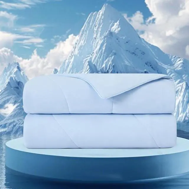 Main image of 1-Piece 90x90" Cooling DA Comforter,Ice Blue