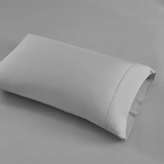 Alt view image 7 of 7 - 4-Piece Full HeiQ Smart Temperature Cotton Blend Sheet Set, Grey