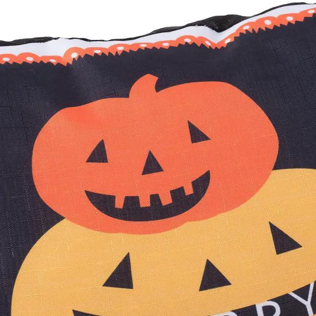 Alt view image 2 of 5 - 20x20" Halloween Pumpkin Pillow