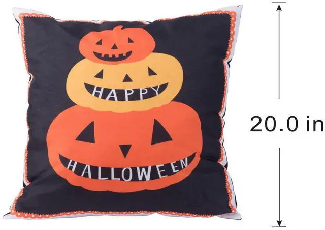 Alt view image 5 of 5 - 20x20" Halloween Pumpkin Pillow