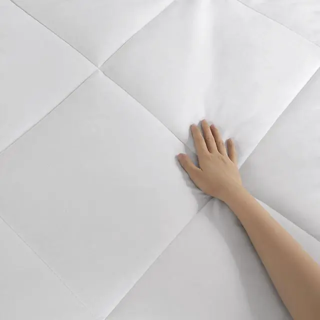 Alt view image 2 of 7 - Oversized Down Alt Comforter with HeiQ Smart Temp Treatment White Full/Queen