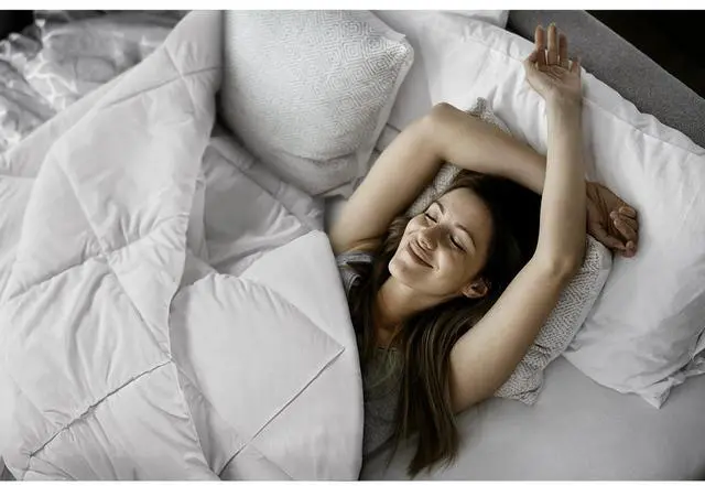 Alt view image 3 of 7 - Oversized Down Alt Comforter with HeiQ Smart Temp Treatment White Full/Queen