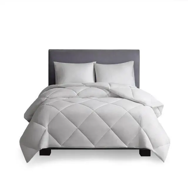 Alt view image 5 of 7 - Oversized Down Alt Comforter with HeiQ Smart Temp Treatment White Full/Queen