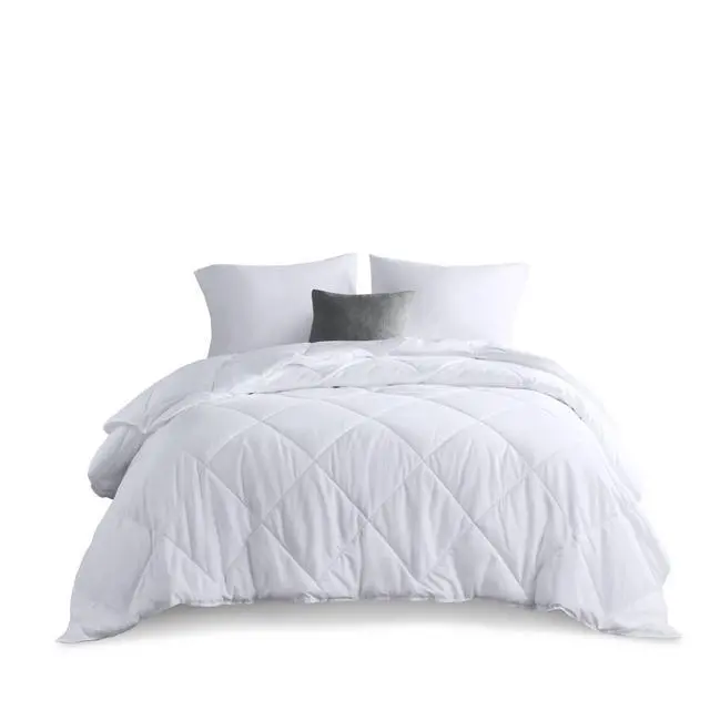 Alt view image 7 of 7 - Oversized Down Alternative Comforter White Full/Queen