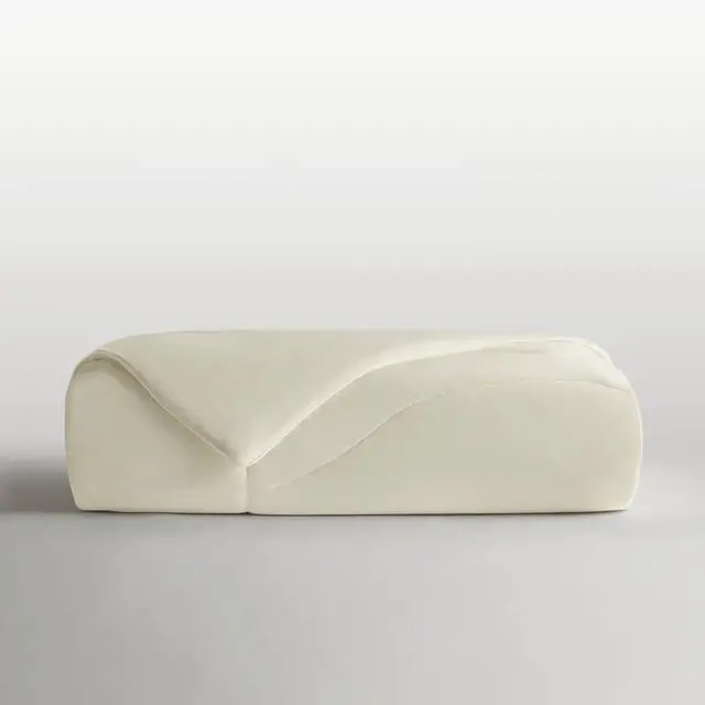Alt view image 7 of 7 - 1-Piece Full/Queen Reversible Tencel Comforter Blanket,Ivory