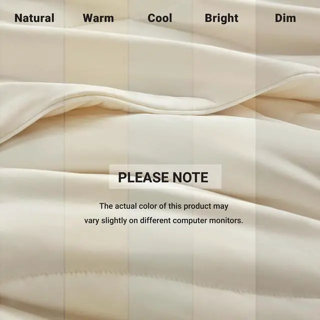 Alt view image 6 of 7 - 1-Piece Full/Queen Reversible Tencel Comforter Blanket,Ivory