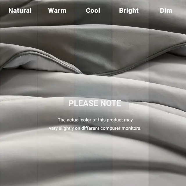 Alt view image 6 of 7 - 1-Piece Full/Queen Reversible Tencel Comforter Blanket,Gray