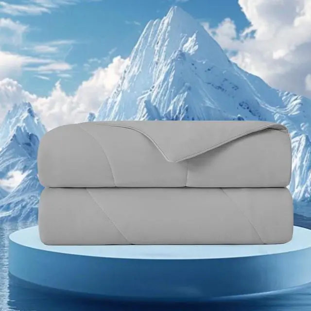 Main image of 1-Piece 90x90" Cooling DA Comforter,Gray