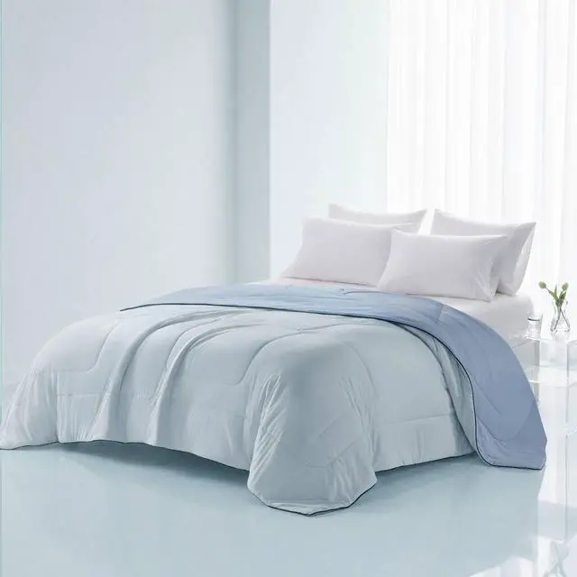 Main image of 1 Piece Twin Down Alternative Comforter,Light Blue