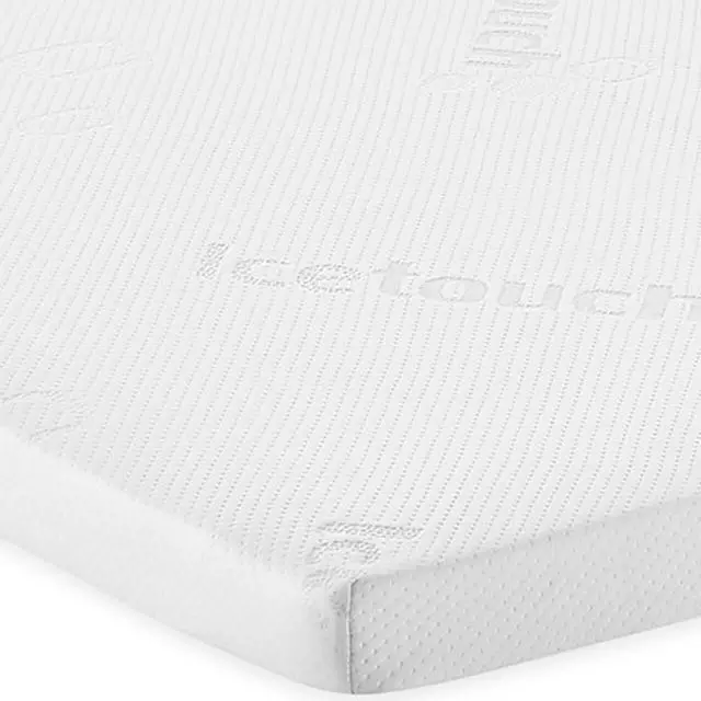Alt view image 3 of 5 - Klamath White Queen 3-inch Memory Foam Mattress Topper