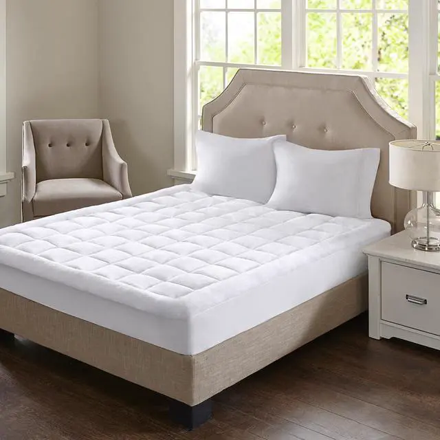 Main image of Overfilled Plush Hypoallergenic Down Alternative Waterproof Mattress Pad