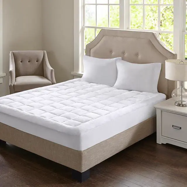 Main image of Overfilled Plush Hypoallergenic Down Alternative Waterproof Mattress Pad