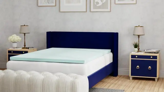 Alt view image 4 of 5 - Sleep Gel Plush 3 Inch California King Memory Foam Cooling Mattress Topper