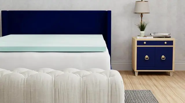 Alt view image 2 of 5 - Sleep Gel Plush 3 Inch California King Memory Foam Cooling Mattress Topper