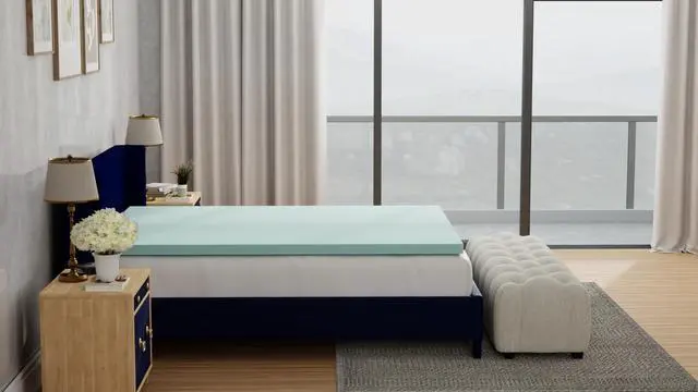 Alt view image 3 of 5 - Sleep Gel Plush 3 Inch California King Memory Foam Cooling Mattress Topper