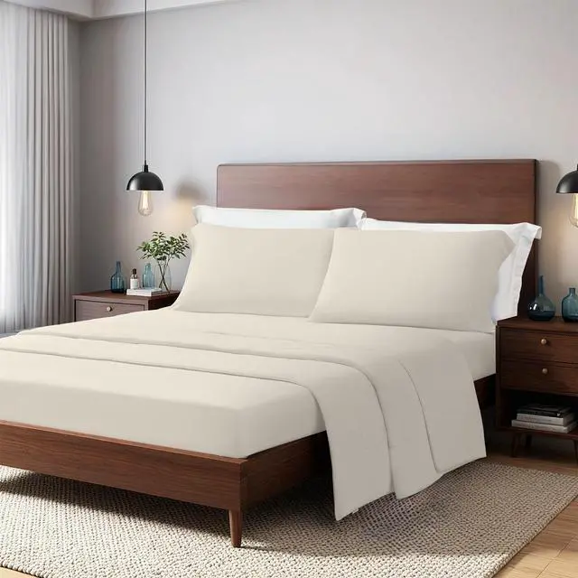 Alt view image 7 of 7 - 2-Piece Twin Cooling 3pc Sheet Set,Ivory