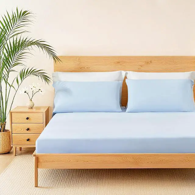 Main image of 2-Piece Twin Cooling 3pc Sheet Set,Ice Blue