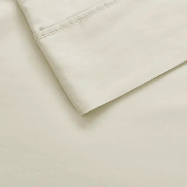 Alt view image 6 of 7 - 4-Piece Full HeiQ Smart Temperature Cotton Blend Sheet Set, Ivory